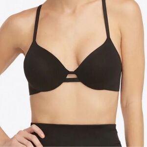 Spanx Swim Convertible Lined Full Coverage Black Bra Several Size